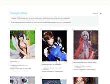 Tablet Screenshot of cosplay-hotties.com